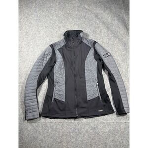 Kerrits Quilted Softshell Jacket Equestrian Riding Athletic Womens Medium Black